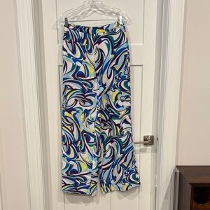 Express Multicolor Swirl Pattern Pants